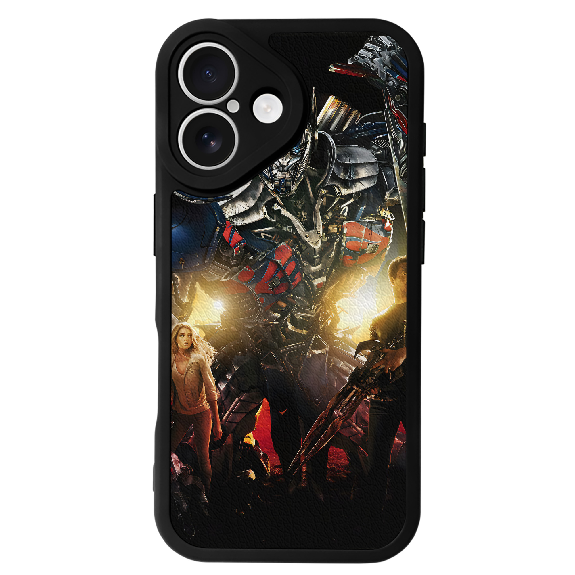 （画像用） Transformers トランスフォーマー 【iPhone 16シリーズ対応】シリコンスマホケース（レザー調） 材質：シリコン